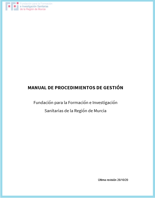 Portada Manual de Procedimientos